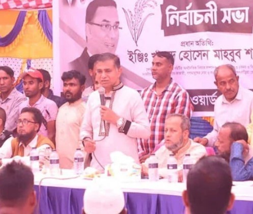 ব্রাহ্মণবাড়িয়া-৩ আসনের ধানের শীষের প্রার্থীর নির্বাচনী প্রচারণা 